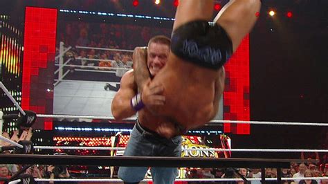 John Cena Vs Randy Orton Tables Match Raw Sept 13 2010 WWE