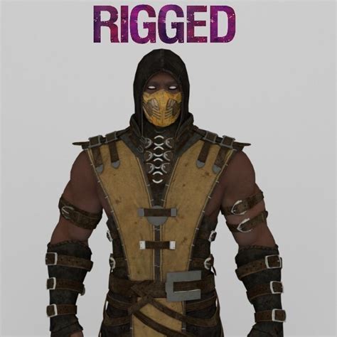 3D Mortal Kombat Scorpion Rigged | CGTrader