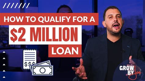 How To Qualify For A Million Dollar Loan Youtube