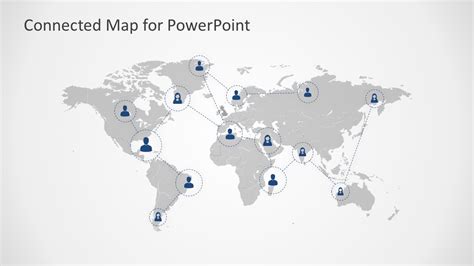 Connected Map Powerpoint Template