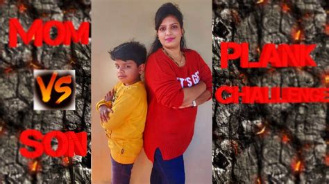 Mom Vs Son Challenge Video Plank Challenge Who Is Winner And Who Is Looser Hindi