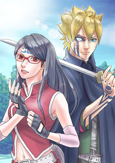 The Future Sarada And Boruto By Tonerico4970 Via Twitter R Naruto