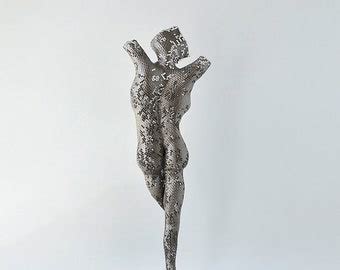 Sexy Nude Woman Torso Sculpture Metal Art Wire Mesh By Nuntchi