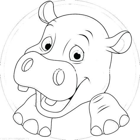 Baby Hippo Coloring Pages At Free