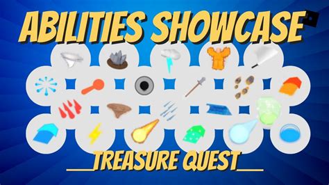 Complete Weapons Abilities Showcase 2021 In Treasure Quest Roblox