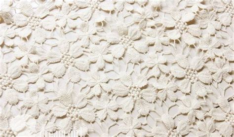 Cream Cotton Lace Fabric With Daisy Flowers Guipure Lace Etsy White