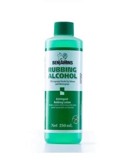 Benjamins Rubbing Alcohol With Wintergreen 250ml 500ml — Kiyo Beauty