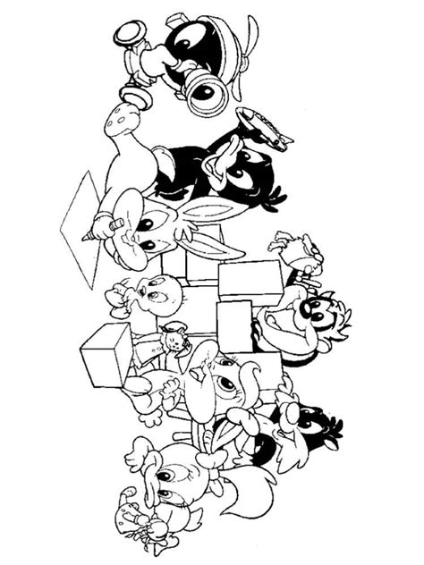 Collage coloring pages #536755 (license: Baby Looney Tunes coloring pages. Download and print Baby ...