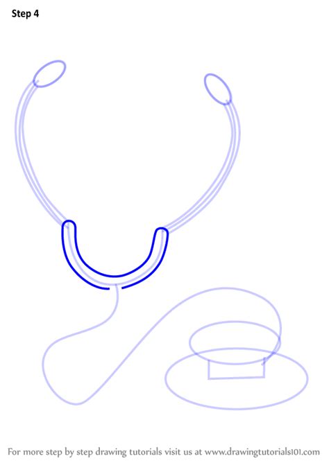 Step By Step How To Draw Stethoscope