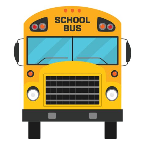 Flat Illustrated School Bus Silhouette Transparent Png And Svg Vector File
