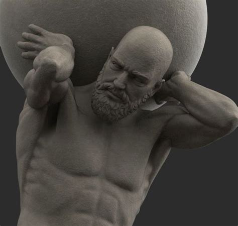 Atlas Statue 3d Model 3d Model 3d Printing Statue