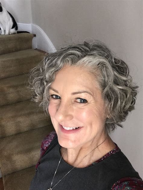 Amazing Short Grey Curly Hairstyles