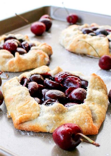 Rustic Cherry Tarts Chocolate With Grace