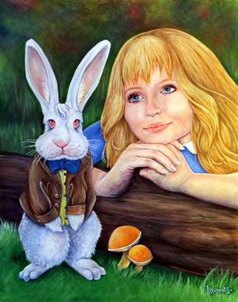 Alice Sees The White Rabbit Alice In Wonderland Paintings Alice In