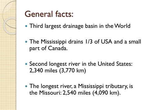 PPT THE MISSISSIPPI RIVER PowerPoint Presentation Free Download ID