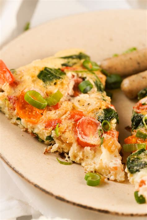 Egg White Frittata With Spinach Wellness By Kay