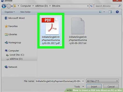 How to place you handwritten signature on pdf documents, based on digitized (webcam) or scanned (scanner) real signatures for windows, macos x and linux. How to Insert a PDF into a Word Document on PC or Mac ...