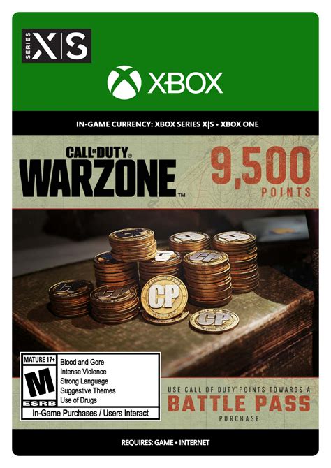 Call Of Duty Warzone 9500 Points Xbox Series X Gamestop