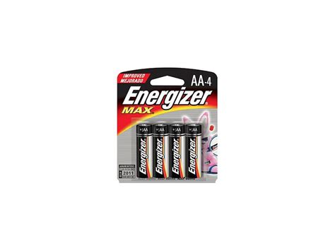 Energizer Max 15v 1150mah Aa Alkaline Battery 4 Pack Ebay