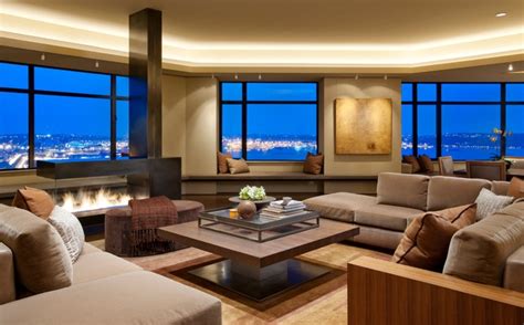 Seattle City View Modern Living Room Seattle By Schultz Miller