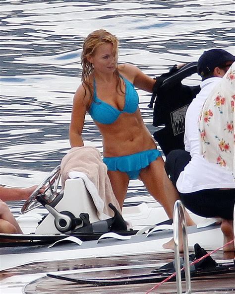 Geri Halliwell Topless Bikini Candids On A Boat Jovinanps Uncensored