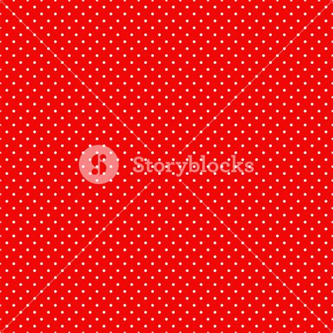 Mickey Mouse Pattern Of White Polka Dots On A Red Background Royalty