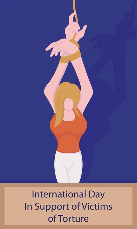 illustration vector graphic of a woman s hands were tied and hung up perfect for international