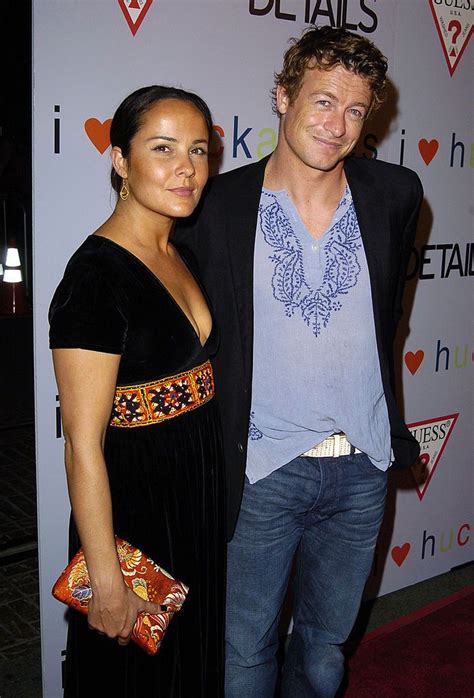 Rebecca Rigg And Simon Baker During I Heart Huckabees Los Angeles
