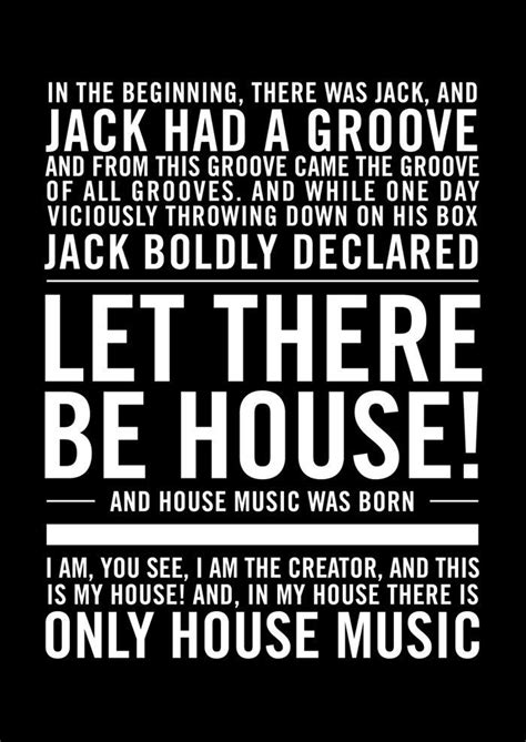 House Music Poster In The Beginning There Was Jacklet There Be