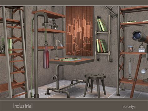 Soloriya Industrial Set Sims 4