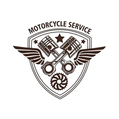 Premium Vector Motorcycle Engine Logo Vector Illustration
