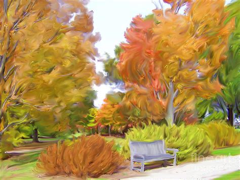 Autumn Landscape Digital Art By Jennifer Hopper