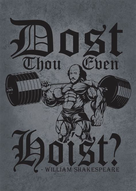 Dost Thou Even Hoist Poster Picture Metal Print Paint By Chan