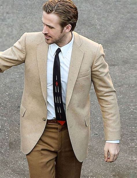 Ryan Gosling Brown Blazer Bond Suits Ryan Gosling James Bond Suit