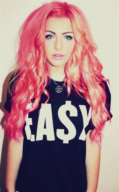 Hair Pink Hair Longhair Pinkhair Pretty Girl Tumblr Real