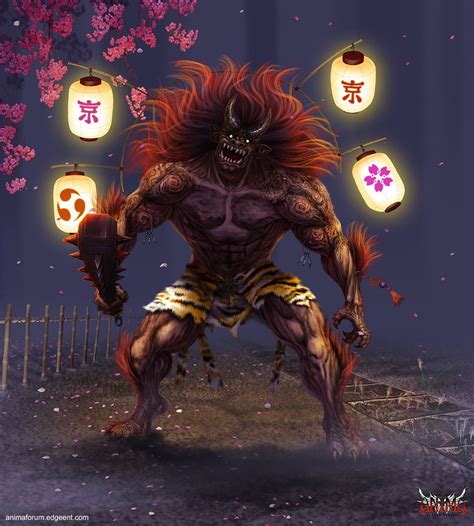 Anima Lantern Oni By Wen M On Deviantart Mythological Creatures