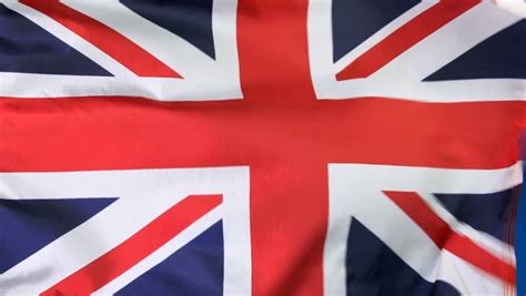 Shining Waving Great Britain Flag Loop Stock Footage Video 777907