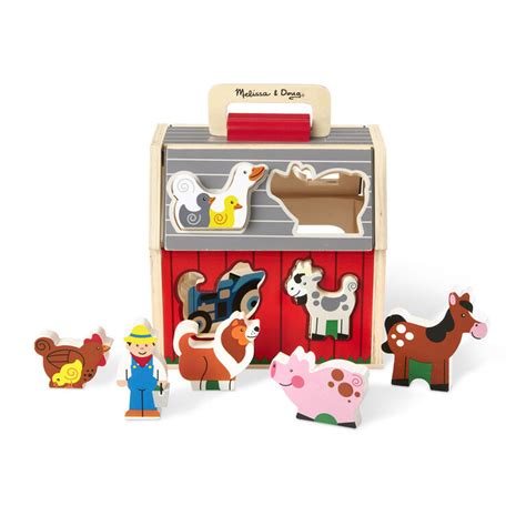 Shop the kids toy barn at melissa & doug which encourages creative play, fine motor development, and color and animal recognition for your child. Melissa & Doug - Wooden Take-Along Sorting Barn Toy with ...