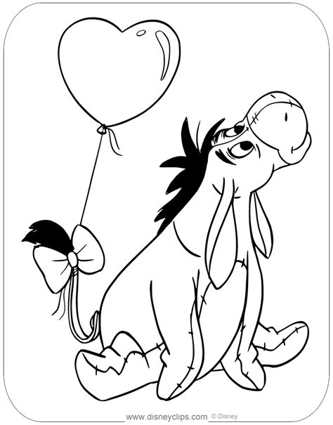 Pin The Tail Eeyore Coloring Pages Coloring Pages
