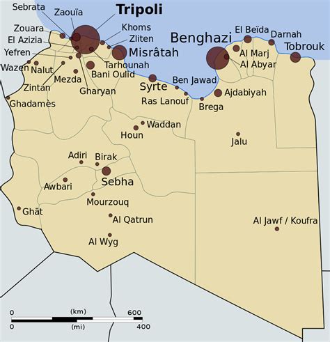 Libya Cities Map