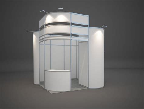 Exhibition Stand 3x3 3d Model Cgtrader