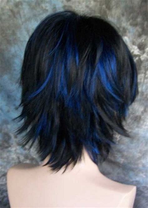 Black Hair With Blue Highlights Black Hair With Blue Highlights Hair