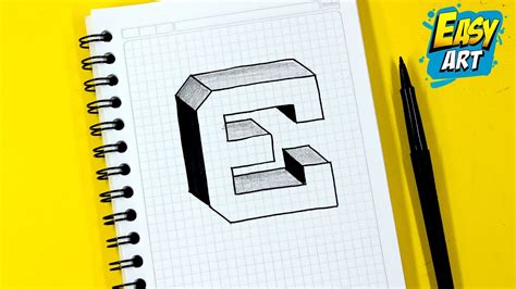 Abecedario 🟥 Dibujos Muy Faciles Como Dibujar Letras En 3d Letra N
