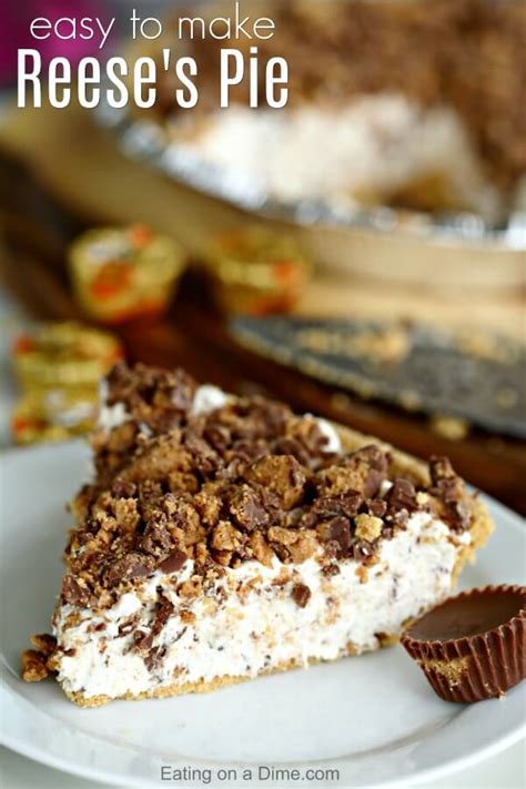 This reeses pie recipe is the perfect no bake dessert. Reeses Pie Recipe - Easy Reese's Peanut Butter Pie Recipe