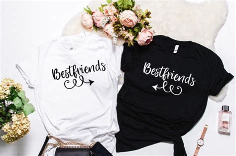 Best Friend Shirts For 2 Friendship T Shirts For 2 Bff Etsy Bff