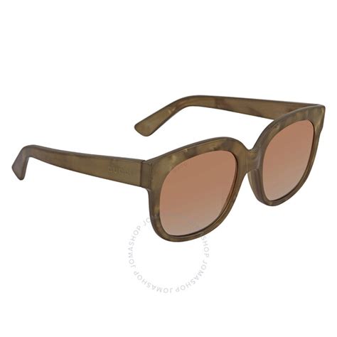 gucci orange gradient square sunglasses gg0361s 005 56 889652194301 sunglasses jomashop