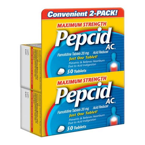 Product Of Maximum Strength Pepcid Ac All Day Heartburn Relief