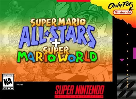 Super Mario All Stars Mario World Super Nintendo Snes Game For Sale
