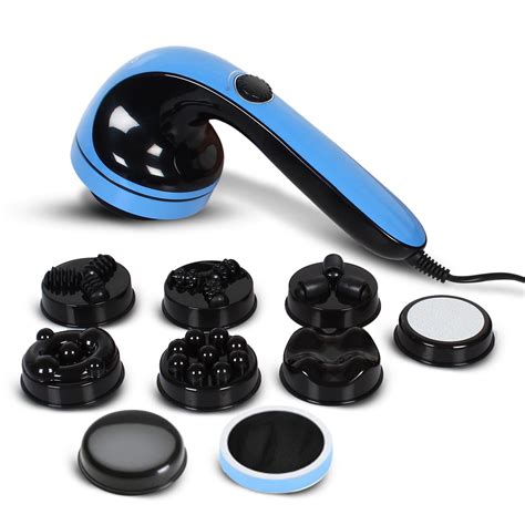 Agaro Regal Electric Handheld Full Body Massager With 8 Massage Heads And Variable Speed