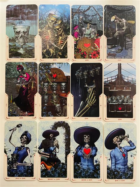 Santa Muerte Tarot 78 Cards Deck Book Of The Dead Tarot Deck Etsy